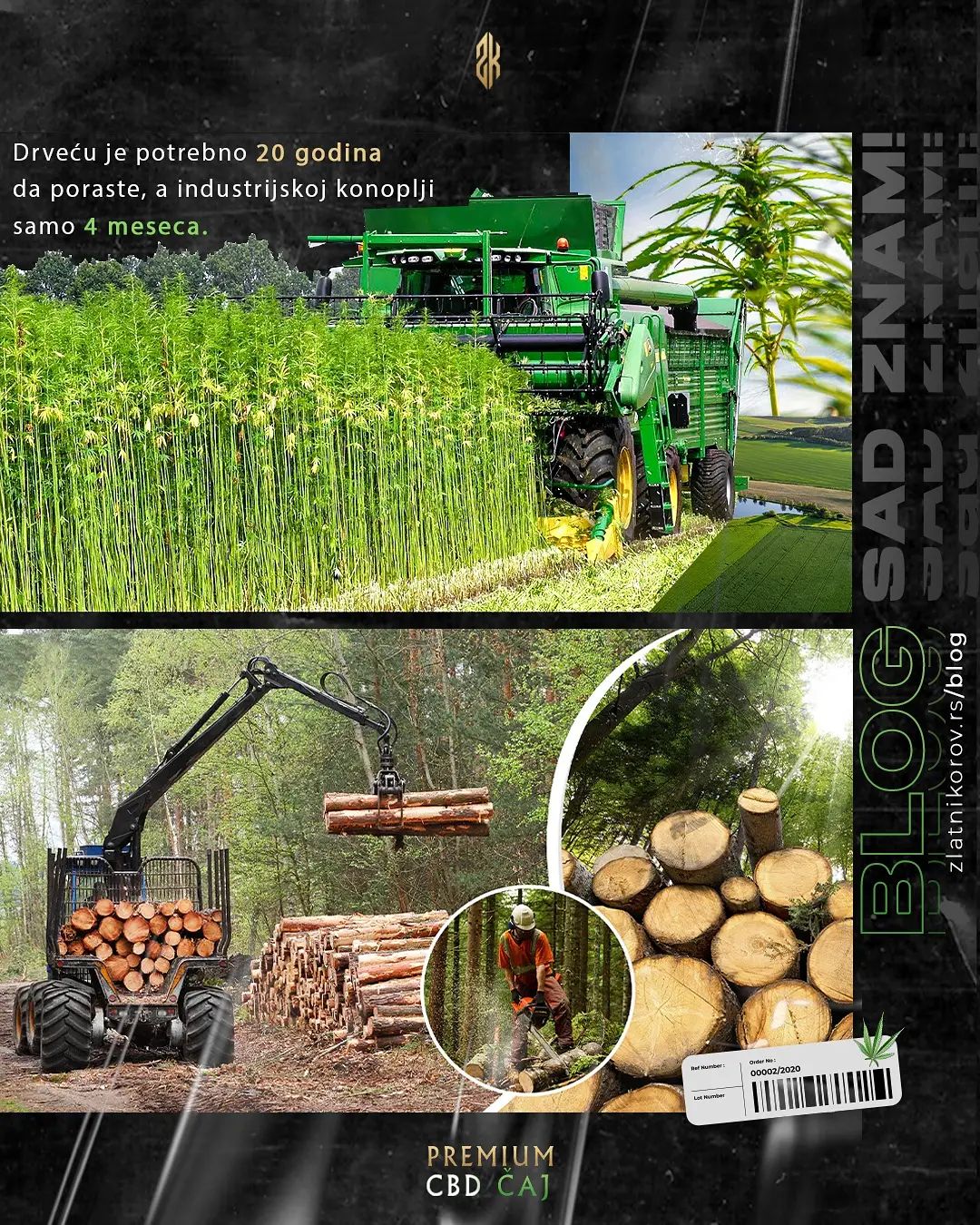 🌿 Kao što možemo da vidimo, industrijska konoplja ima izuzetan potencijal i iskoristivost u mnogim sferama proizvodnje. U inostranstvu se konobeton i konoopeka već koriste u gradnji. Potrebno je još mnogo edukacije javnosti, razbijanja predrasuda i podizanja svesti kako bi se njena upotreba povećala, pre svega jer je jeftina i ekološki prihvatljiva sirovina, ali zato smo mi tu! 🤗

💡 Za još zanimljivih tekstova pratite naš blog. 
🌱 zlatnikorov.rs/blog

Više informacija:
𝐰𝐞𝐛 | zlatnikorov.rs 𝐢𝐧𝐬𝐭𝐚𝐠𝐫𝐚𝐦 | @zlatnikorov
𝐟𝐚𝐜𝐞𝐛𝐨𝐨𝐤 | zlatnikorov 𝐥𝐢𝐧𝐤𝐞𝐝𝐢𝐧 | zlatnikorov

#ZlatniKorov #CBD #IndustrijskaKonoplja #CBDčaj #CBDsrbija #ČajodKonoplje #CBDtea #IndustrialHemp